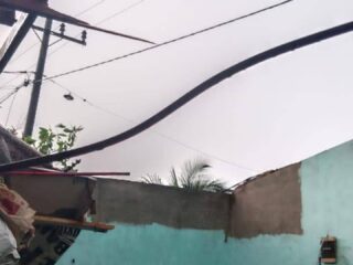Puluhan Rumah di Nagori Naga Dolok Simalungun Rusak Diterjang Angin Puting Beliung