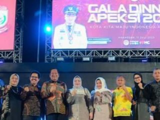 85 Wali Kota Se-Indonesia Kumpul di Makassar, Wali Kota Irsan Efendi Nasution Juga Hadir di "Gala Dinner" APEKSI 2023