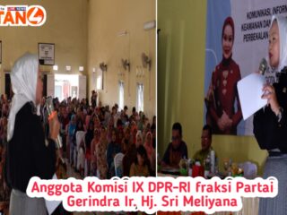 Anggota Komisi IX DPR-RI fraksi Partai Gerindra Ir. Hj. Sri Meliyana melakukan kunjungan kerja Kabupaten Muara Enim.
