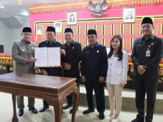 Paripurna DPRD Lampung Selatan Penyampaian Rekomendasi DPRD LKPJ Bupati Tahun Anggaran 2022