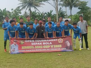 Karang Taruna Desa Banjarsari Tampil Dalam Ajang Turnamen Sepak bola Kancil Mas Cup.