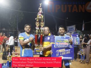 Turnamen Voli Bupati dan Wakil Bupati Cup 2023, Beltim. Tim Putra dan Tim Putri ini raih juara Satu .