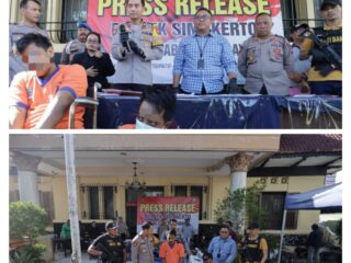 Polisi Berhasil Amankan Dua Bandit Curanmor 11 TKP di Surabaya