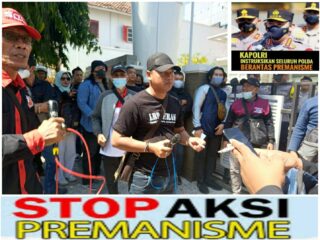 Dukung instruksi Kapolri , LSM Gerak Indonesia LSM Brantas serta LSM Lira di Kediri Turun ke jalan