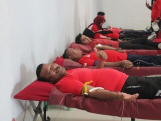 Perayaan Hari HDKD ke - 78 Petugas Lapas Binjai Kanwil Kumham Sumut Antusias Ikuti Donor Darah