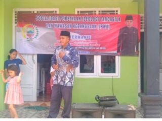 Anggota DPRD Kabupaten Lampung Sosiliaasikan IPWK di Dapil III
