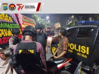 Polres Binjai, Tim Anti Kejahatan Jalanan Laksanakan Patroli 3C dan Antisipasi Begal Amankan 7 Sepeda Motor 1 unit Becak