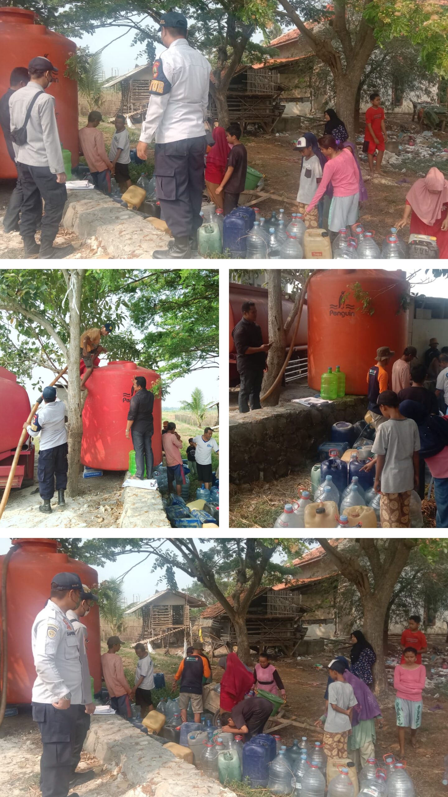 Dinas Perhubungan (Dishub) Jabar Melaksanakan Assessment Pendistribusian Pasokan Air Bersih di Kecamatan Muaragembong Desa Jaya Sakti