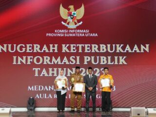 Pemkab Padang Lawas Utara Raih penghargaan Keterbukaan Informasi Publik Tahun 2023