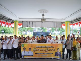 Pemko Padangsidimpuan Lepas Rombongan Peserta Nasyid Mengikuti Festival Seni Dan Qasidah Tingkat Provinsi Sumatera Utara.