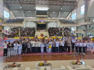 Letjend TNI (Purn) HM Thamrin, S.Sos Buka Kejuaraan Nasional Wilayah 1 Dan Kejurnas Open Tournament Taekwondo Sumatera 2023