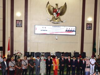Kapolrestabes Medan Hadiri Undangan DPRD Kota Medan dalam Siaran Langsung Pidato Presiden RI pada Sidang Tahunan MPR RI