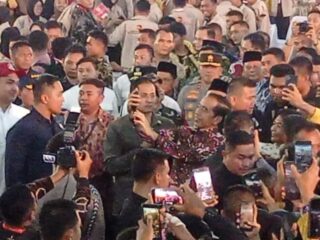 Kunjungan Presiden RI Joko Widodo ke Gedung Serbaguna Medan Aman Terkendali