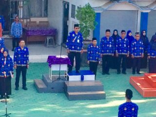 Momentum Hari Pramuka Ke 62 Dan HUT RI Ke-78 SMP Negeri 3 Kota Banjarmasin Gelar Upacara