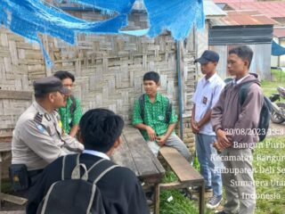 Antisipasi Tawuran, Polsek Bangun Purba Polresta Deli Serdang lakukan pemeriksaan dan Himbauan Kamtibnas Kepada Para Pelajar