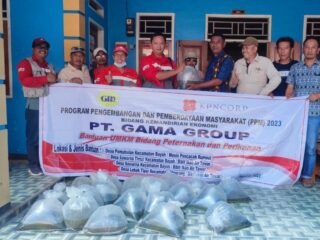 PT. Gama Group Salurkan Program Kemandirian Ekonomi di 4 Desa untuk bidang Peternakan dan Perikanan