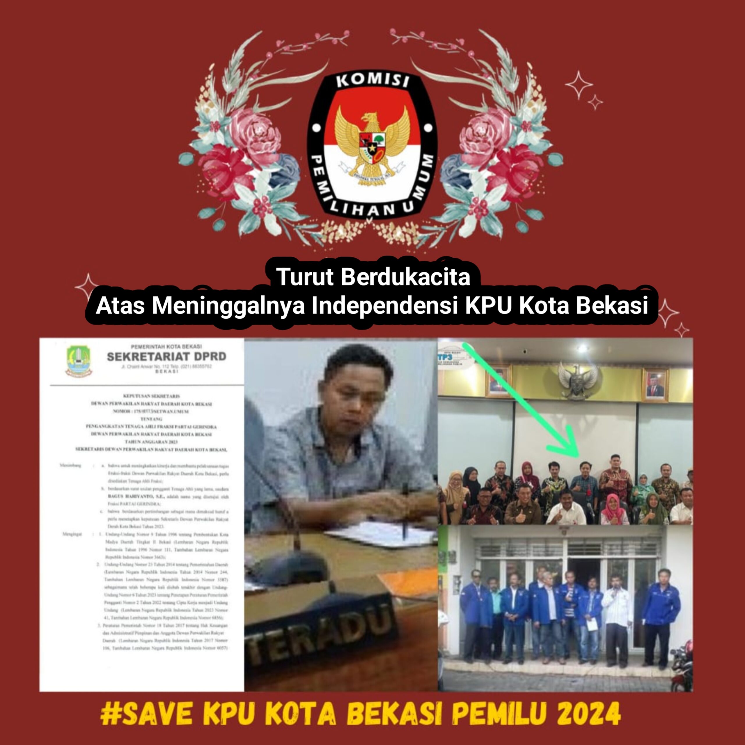 Timsel KPU Dinilai Bermasalah, Gempur : Mosi Tak Percaya KPU RI Terkait Perekrutan Komisioner KPU Kota Bekasi