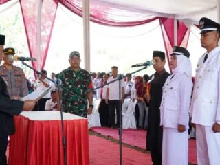Kades Terpilih di Kecamatan Jatiagung di Lantik Bupati Lampung Selatan