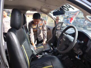 Kapolrestabes Medan Cek Kendaraan Dinas Patroli Dilanjutkan Patroli