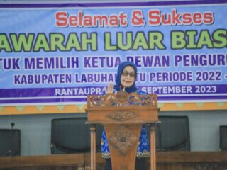 Wakil Bupati Labuhanbatu Saksikan Pengukuhan Ketua Korpri Periode 2022-2027