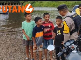 Cegah Tenggelam Dan Hanyut di Sungai, Bhabinkamtibmas Desa Banuayu Lubuk Batang Beri Imbauan Kepada Anak - Anak Untuk Tidak Bermain Dan Mandi di Sungai