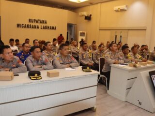 Siapkan Strategi Jitu Kapolres Sukabumi Kumpulkan Seluruh Pejabat Utama Polres Dan Kapolsek Dalam Rangka Persiapkan Pengamanan Pilkades Serentak di Sukabumi