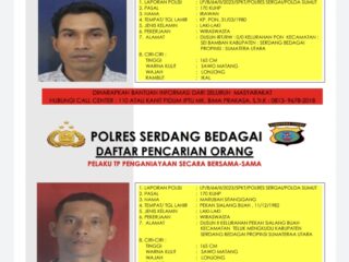 Dicari !!, Dua Orang Kasus TP Penganiayaan di Sergai Masuk Dalam DPO Polres Sergai
