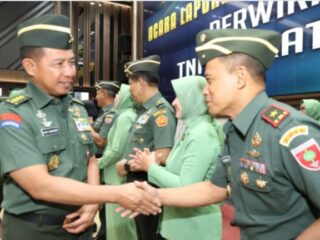 Wakasad Terima Laporan Korps Kenaikan Pangkat 10 Pati TNI AD