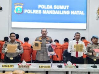 Dalam Tempo Sepekan, Polres Madina Berhasil Ungkap 21 Kasus Peredaran Narkotika 25 Orang Diamankan