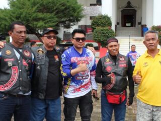 Kapolres Toba AKBP Taufiq Hidayat Thayeb S.H S.IK Hadiri Toba Bike Week 2023