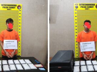 Polda Sumut Amankan 2 Pelaku Selundupkan Narkoba di Bandara Kualanamu