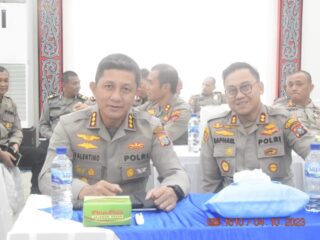 Kapolrestabes Medan Hadiri Rakor Lintas Sektoral Operasi Kepolisian Terpusat Mantap Brata Toba Tahun 2023-2024