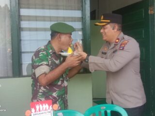Wujud Sinegritas Antara TNI - POLRI yang Harmonis Dalam Rangka HUT TNI ke-78