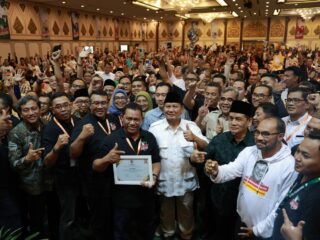 Relawan Samawi Deklarasi Dukung Prabowo: Kaum Sarungan Tegak Lurus Pak Jokowi