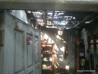 Kebakaran di Sawarna Timur Kecamatan Bayah, Hanguskan 1 Rumah Warga 