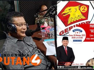 Talk Show Live Bersama Radio Sukses FM Baturaja, Ketua DPC Partai Gerindra OKU Ajak Masyarakat Ciptakan Pemilu 2024 Aman Dan Damai