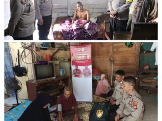 Polres Kuansing Gelar Bakti Kesehatan Home Visite ke Rumah Lansia Dalam Rangka Pengabdian ke 32 Akabri Angkatan 91