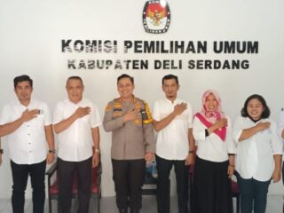 Kapolresta Deli Serdang Kunjungi KPU  dan Bawaslu Deli Serdang, Jalin Silaturahmi