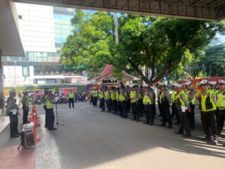 Polrestabes Medan Gelar Pengamanan Kunjungan Ibu Negara di Rumah Dinas Walikota