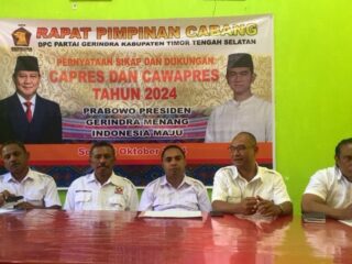 DPC Gerindra TTS Deklarasi Gibran Sebagai Cawapres Dampingi Prabowo