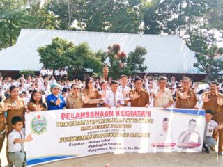 SMK Negeri 2 Balige bekerjasama dengan Puskesmas Soposurung Balige " Program Pencegahan Stunting".