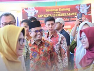 Pj Walikota Padangsidimpuan Hadiri Pembukaan Sarasehan UMKM Komwil I APEKSI 2023 di Lhokseumawe