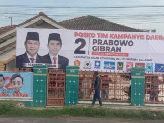 Targetkan Menang Pilpres 2024, TKD Prabowo - Gibran  Kabupaten OKU Dirikan Posko Kemenangan Tim Kampanye Daerah