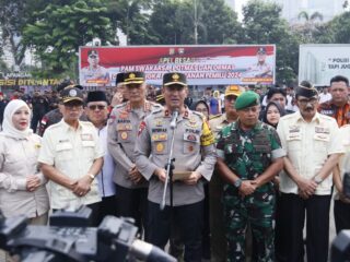 Polda Metro Jaya Gelar Apel Besar Pengaman Swakarsa Untuk Pemilu Damai 2024