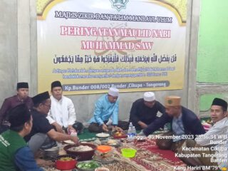 Ormas PP Kel.Bunder Hadiri Acara Maulid Nabi Muhammad SAW di Majlis Dzikir dan Ta'lim Manbaul Ulum Cikupa, Kab.Tangerang