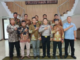 Cooling System Jelang Pemilu 2024, Polrestabes Medan Terima Silaturahmi Pujakesuma Deli Serdang