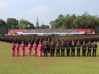 Wakapolrestabes Medan Ikuti Apel Gelar Kesiapan Pengamanan Pemilu 2024 di Lapangan Benteng