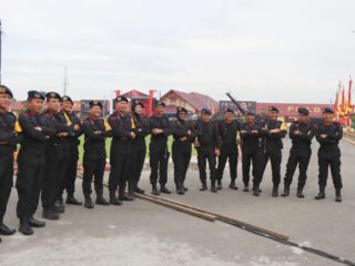 Kapolrestabes Medan Hadiri Upacara HUT Korps Brimob ke-78