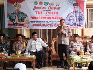 Jum'at Curhat TNI - POLRI Bersama Forkopimda Di Kecamatan Simbang Maros.
