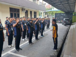 Polrestabes Medan Gelar Binlat Mandiri Bintara dan Tamtama Diktuk Gelombang I/2024